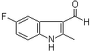 structure of CAS# 815586-68-6, 5-Fluoro-2-methyl-1H-indole-3-carboxaldehyde