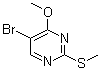结构式 CAS# 81560-09-0, 2-(甲硫基)-4-甲氧基-5-溴嘧啶