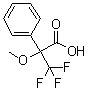 structure of CAS# 81655-41-6, alpha-Methoxy-alpha-trifluoromethylphenylacetic acid;3,3,3-Trifluoro-2-methoxy-2-phenylpropanoic acid; DL-alpha-Methoxy-alpha-(trifluoromethyl)phenylacetic acid; MTPA; Mosher's acid