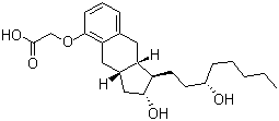 structure of CAS# 81846-19-7, Remodulin;Treprostinil; [[(1R,2R,3aS,9aS)-2,3,3a,4,9,9a-Hexahydro-2-hydroxy-1-[(3S)-3-hydroxyoctyl]-1H-benz[f]inden-5-yl]oxy]acetic acid