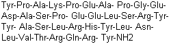 structure of CAS# 81858-94-8, Peptide YY (Canis familiaris intestine);Peptide YY (pig); Peptide YY (porcine); Peptide YY (rat); Porcine peptide YY; Rat peptide YY
