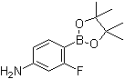 结构式 CAS# 819057-45-9, 4-氨基-2-氟苯硼酸频哪醇酯