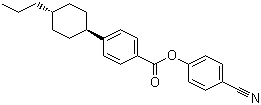 4-Cyanophenyl trans-4-(4-propylcyclohexyl)benzoate molecular structure (CAS 81930-17-8)
