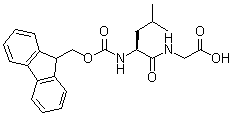 N-[(9H-Fluoren-9-ylmethoxy)carbonyl]-L-leucylglycine molecular structure (CAS 82007-05-4)
