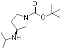 structure of CAS# 820969-25-3, tert-Butyl (3S)-3-(isopropylamino)pyrrolidine-1-carboxylate;(3S)-3-[(1-Methylethyl)amino]-1-pyrrolidinecarboxylic acid tert-butyl ester
