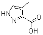structure of CAS# 82231-51-4, 4-Methylpyrazole-3-carboxylic acid;4-Methyl-1H-pyrazole-3-carboxylic acid; 3-Carboxy-4-methylpyrazole