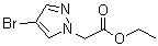 structure of CAS# 82231-58-1, Ethyl 2-(4-bromo-1H-pyrazol-1-yl)acetate