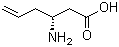 结构式 CAS# 82448-92-8, (R)-3-氨基-5-己烯酸