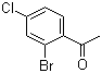 2'-Bromo-4'-chloroacetophenone molecular structure (CAS 825-40-1)
