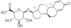 (17beta)-3-Oxoandrosta-1,4-dien-17-yl beta-D-glucopyranosiduronic acid molecular structure (CAS 827019-65-8)