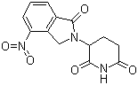 结构式 CAS# 827026-45-9, 3-(4-硝基-1-氧代-1,3-二氢异吲哚-2-基)哌啶-2,6-二酮