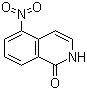 structure of CAS# 82827-08-5, 5-Nitro-1(2H)-isoquinolinone;5-Nitro-2H-isoquinolin-1-one; 5-Nitroisocarbostyril; 5-Nitroisoquinolin-1-ol