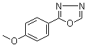 结构式 CAS# 829-35-6, 2-(4-甲氧基苯基)-1,3,4-恶二唑