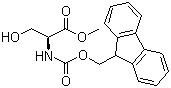 structure of CAS# 82911-78-2, Fmoc-L-serine methyl ester;Fmoc-Ser-OMe