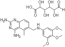 Trimetrexate glucuronate molecular structure (CAS 82952-64-5)