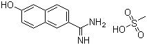 6-Amidino-2-naphthol methanesulfonate molecular structure (CAS 82957-06-0)