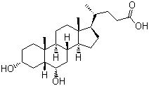 猪去氧胆酸分子结构 (CAS 83-49-8)