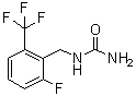 N-[2-氟-6-(三氟甲基)苄基]脲分子结构 (CAS 830346-46-8)