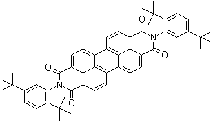 N,N'-Bis(2,5-di-tert-butylphenyl)-3,4,9,10-perylenedicarboximide molecular structure (CAS 83054-80-2)