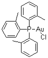 Tris(2-methylphenyl)phosphinegold chloride molecular structure (CAS 83076-07-7)