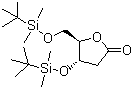 3,5-二-O-(叔丁基二甲基硅烷)-2-脱氧-D-核糖酸-1,4-内酯分子结构 (CAS 83159-91-5)