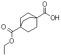 Bicyclo[2.2.2]octane-1,4-dicarboxylic acid monoethyl ester molecular structure (CAS 834-50-4)
