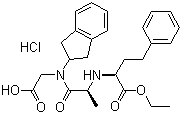 结构式 CAS# 83435-67-0, 盐酸地拉普利