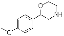 2-(4-Methoxyphenyl)morpholine molecular structure (CAS 83555-74-2)