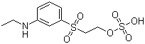 3-N-Ethylaminophenyl(beta-sulphatoethyl)sulphone molecular structure (CAS 83574-63-4)