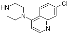结构式 CAS# 837-52-5, 7-氯-4-(1-哌嗪基)喹啉