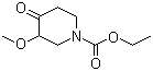 结构式 CAS# 83863-72-3, 1-(N-乙氧羰基)-3-甲氧基-4-哌啶酮