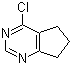 structure of CAS# 83942-13-6, 4-Chloro-6,7-dihydro-5H-cyclopentapyrimidine