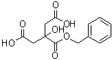 2-Hydroxy-1,2,3-propanetricarboxylic acid 2-(phenylmethyl) ester molecular structure (CAS 83948-68-9)