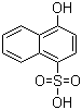structure of CAS# 84-87-7, 1-Naphthol-4-sulfonic acid ;4-Hydroxy-1-naphthalenesulfonic acid