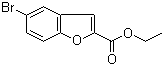 结构式 CAS# 84102-69-2, 5-溴苯并呋喃-2-羧酸乙酯