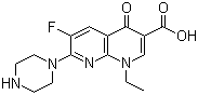 structure of CAS# 84294-96-2, Enoxacin;1-Ethyl-6-fluoro-1,4-dihydro-4-oxo-7-(1-piperazinyl)-1,8-naphthyridine-3-carboxylic acid