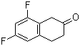 structure of CAS# 843644-23-5, 6,8-Difluoro-2-tetralone;6,8-Difluoro-3,4-dihydro-2(1H)-naphthalenone
