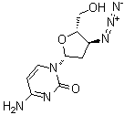 2',3'-Dideoxy-3'-azidocytidine molecular structure (CAS 84472-89-9)