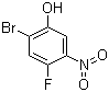 结构式 CAS# 84478-87-5, 2-溴-4-氟-5-硝基苯酚