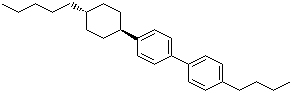structure of CAS# 84540-36-3, trans-4-Butyl-4'-(4-pentylcyclohexyl)-1,1'-biphenyl
