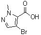 1-Methyl-4-bromopyrazole-5-carboxylic acid molecular structure (CAS 84547-84-2)