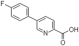 结构式 CAS# 845826-99-5, 5-(4-氟苯基)吡啶-2-甲酸