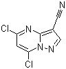 5,7-Dichloropyrazolo[1,5-a]pyrimidine-3-carbonitrile molecular structure (CAS 845895-95-6)