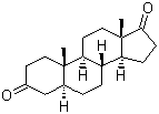 结构式 CAS# 846-46-8, 5a-雄甾烷二酮