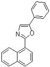 结构式 CAS# 846-63-9, 2-(1-萘基)-5-苯基恶唑