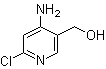 structure of CAS# 846036-96-2, 4-Amino-6-chloro-3-pyridinemethanol