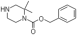 结构式 CAS# 846052-89-9, 2,2-二甲基-1-哌嗪甲酸苄酯