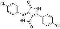structure of CAS# 84632-65-5, Pigment Red 254;3,6-Bis(4-chlorophenyl)-2,5-dihydropyrrolo[3,4-c]pyrrole-1,4-dione