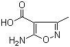 structure of CAS# 84661-50-7, 5-Amino-3-methyl-4-isoxazolecarboxylic acid