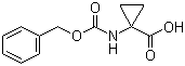 structure of CAS# 84677-06-5, 1-(Cbz-amino)cyclopropanecarboxylic acid;N-Benzyloxycarbonyl-1-aminocyclopropanecarboxylic acid